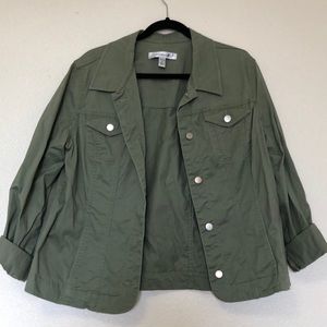 Croft & Barrow Utility Jacket Olive Green